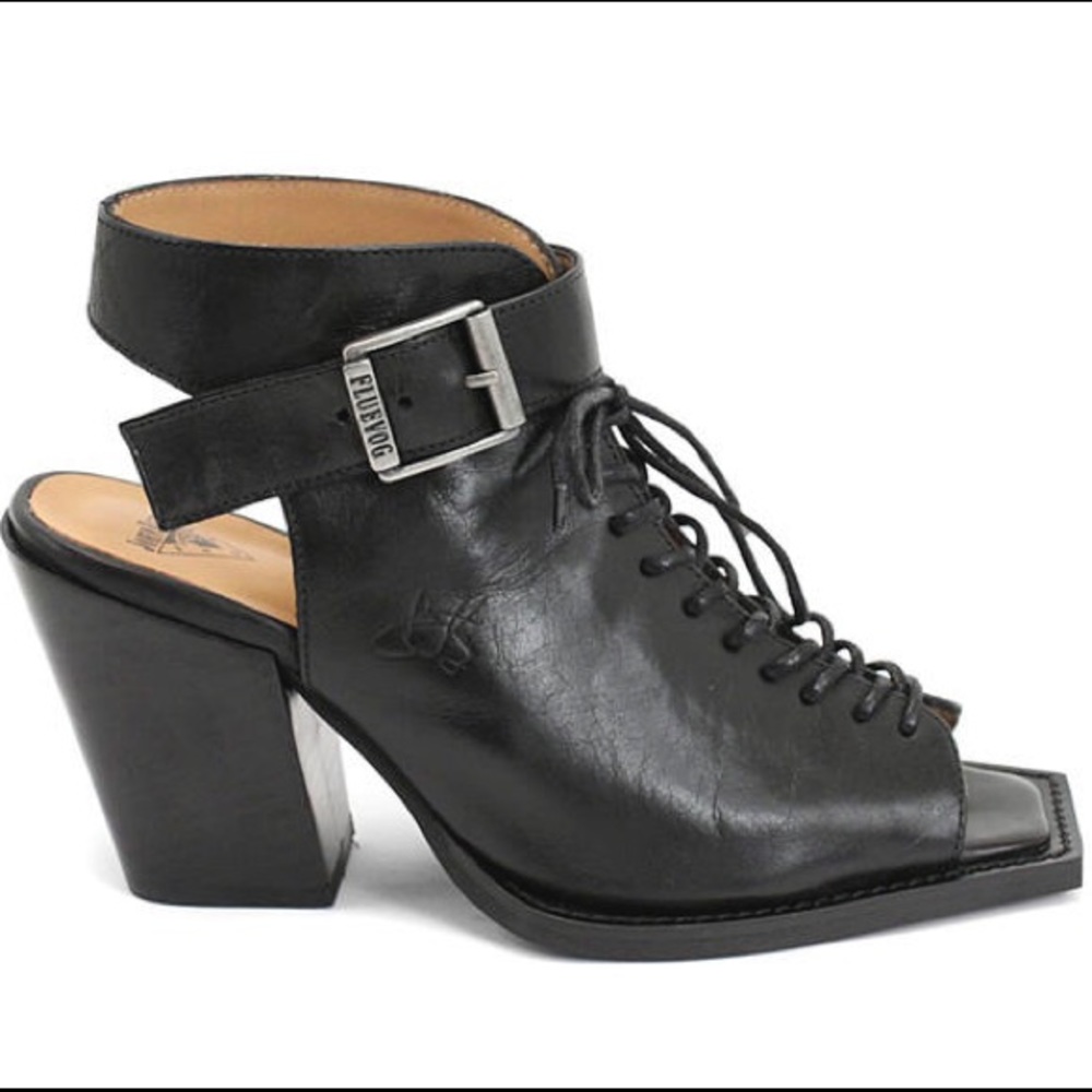 John Fluevog Rockefellah Lace Up Ankle Boots Heels